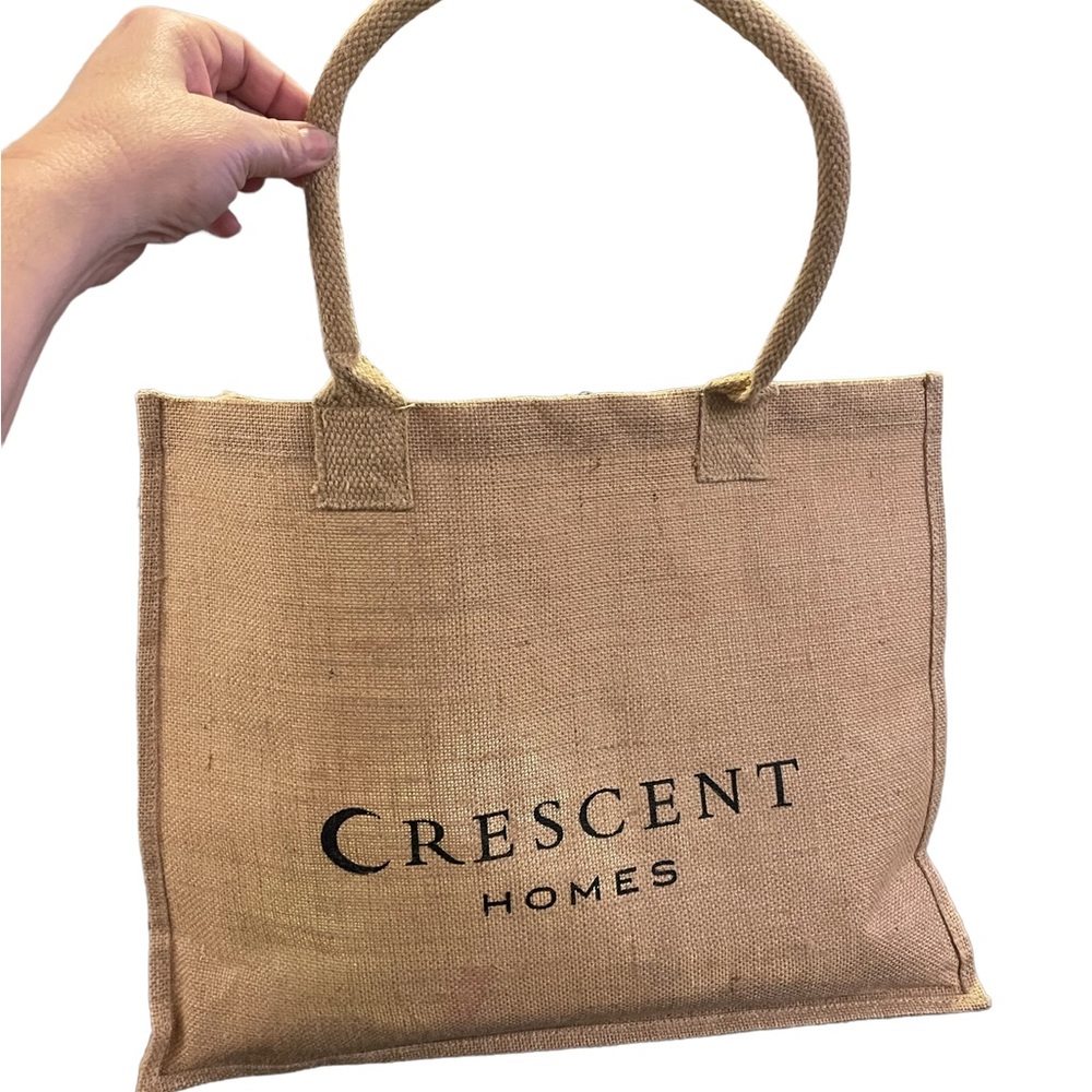 Tan Burlap Reusable Tote